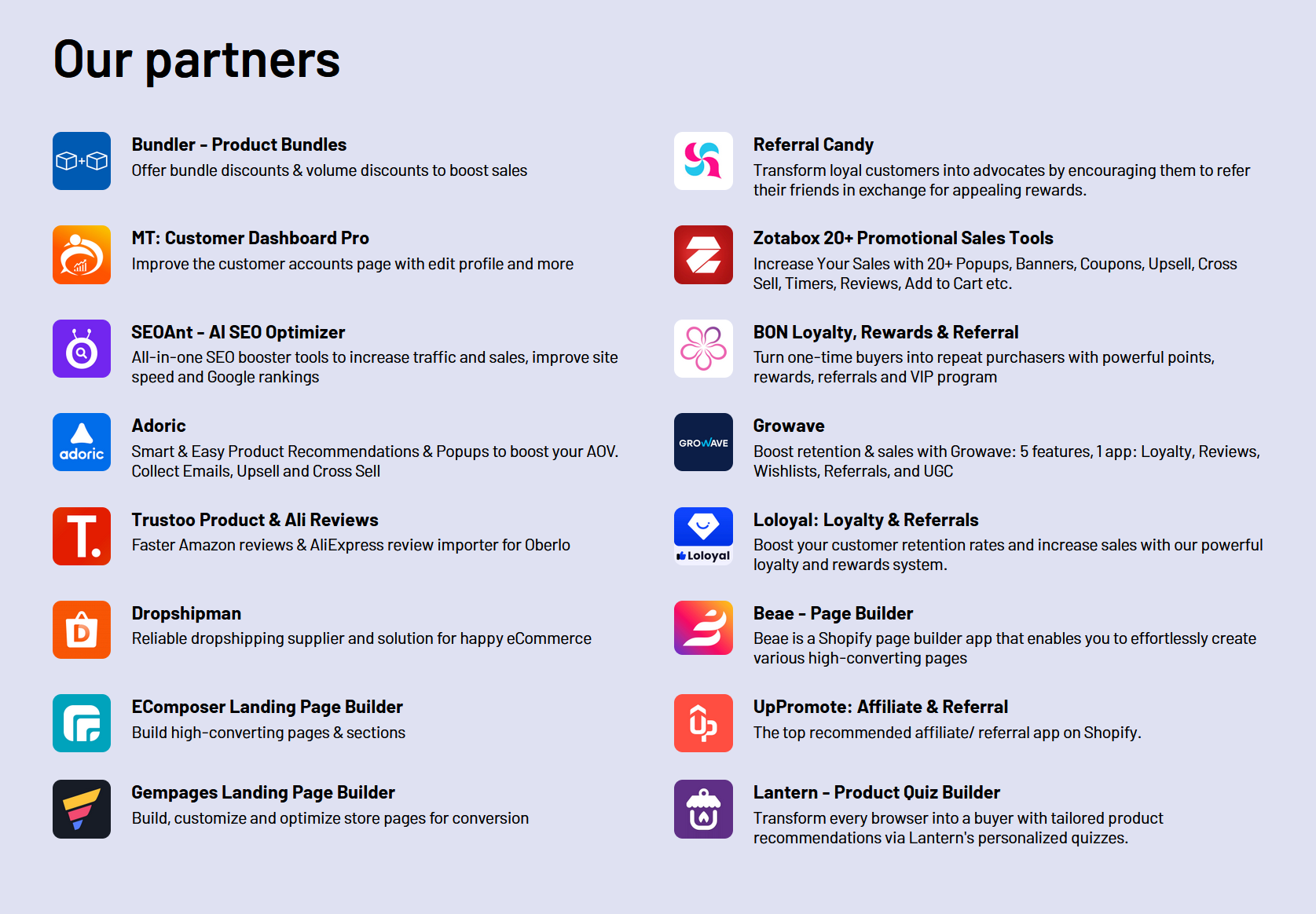 Official partners of Seal Subscriptions