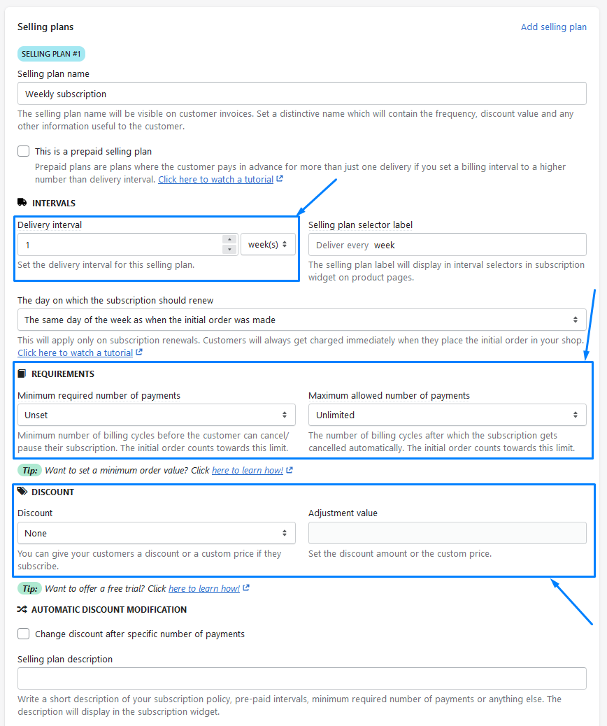 Creating subscription rule in Seal Subscriptions