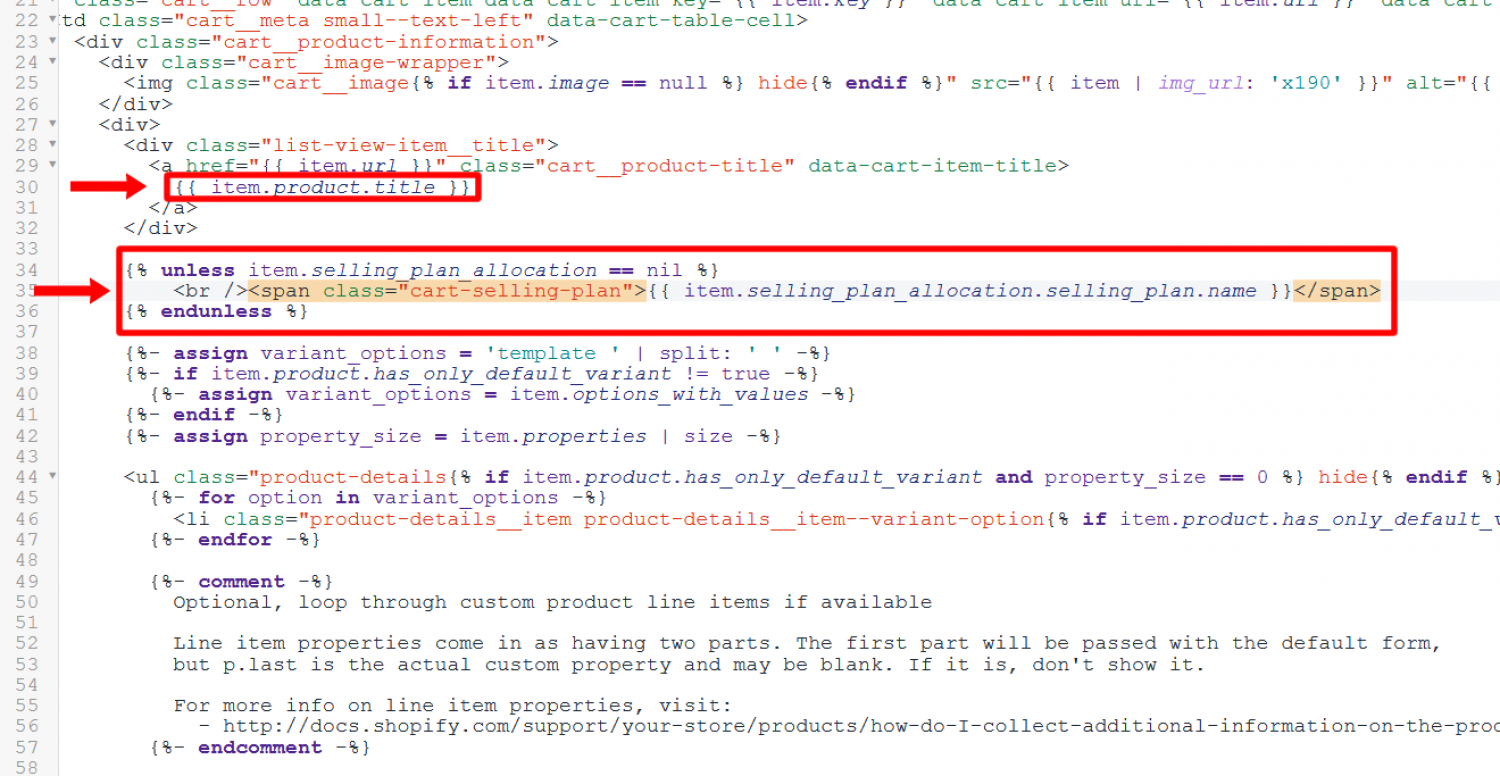 Screenshot of installing on cart page.