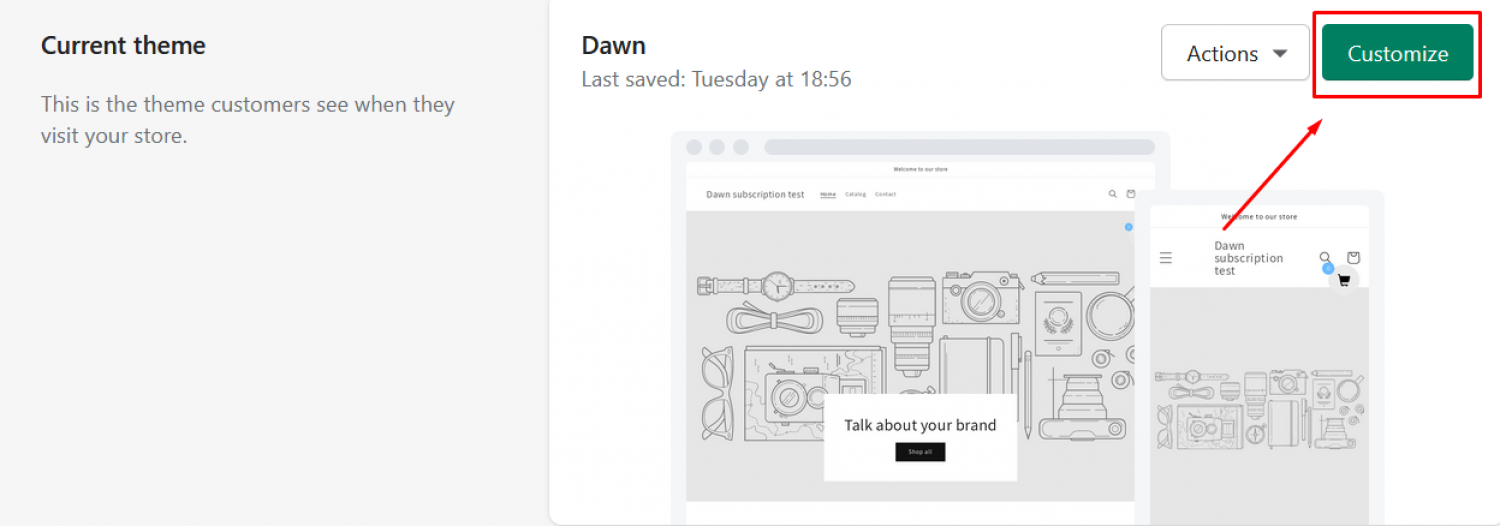 Screenshot of manually install the app on my cart page.